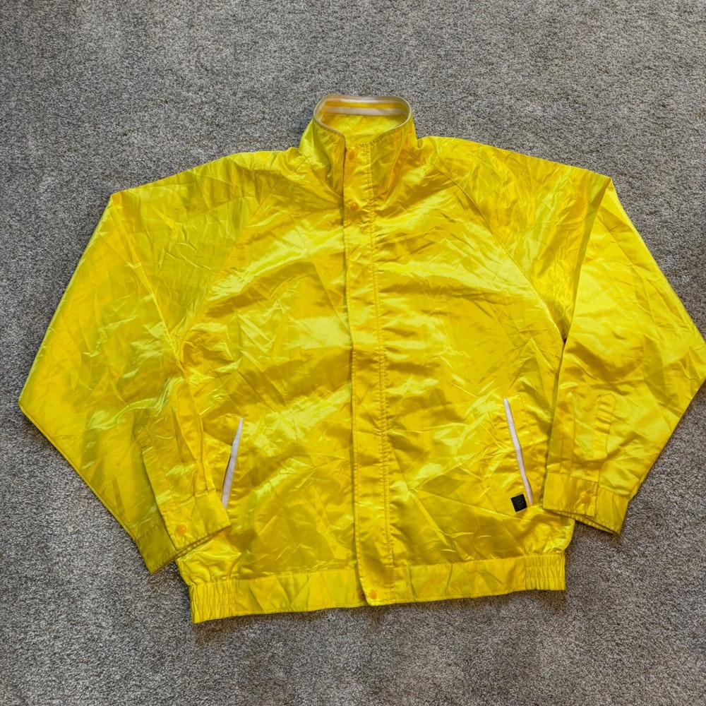 Eco Clean Natural Taste Yellow Windbreaker Jacket Japanese Kanji Graphic XL